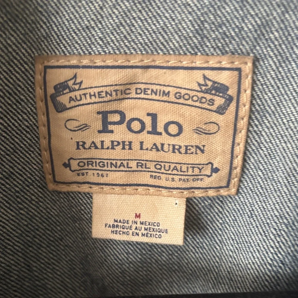Ralph Lauren Blue Jean Jacket with Patches - Picture 4 of 11